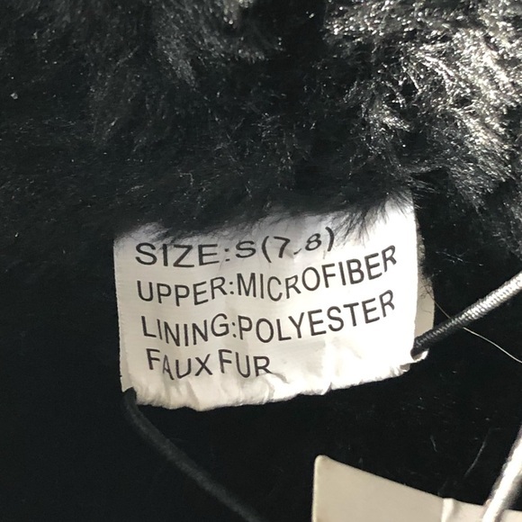 New Mens Revolution Slippers Size 7-8 Slip On Black Fuzzy‎ Faux Fur Shoes - Picture 5 of 6